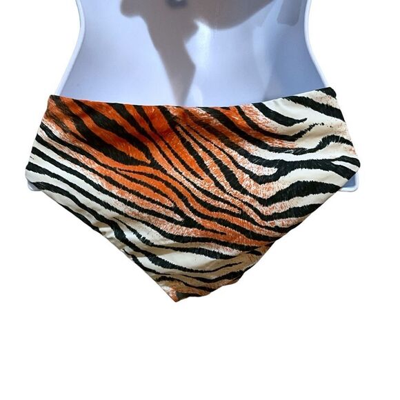 L*Space For The African Wildlife Foundation Tiger Print Cut-Out Bikini Size L - Picture 7 of 16